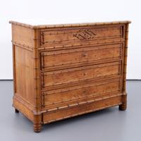 French Aesthetic Faux-Bamboo , Marble 4-Drawer Chest - Sold for $3,840 on 10-11-2026 (Lot 758).jpg